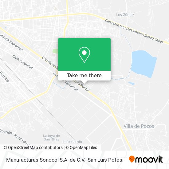 Mapa de Manufacturas Sonoco, S.A. de C.V.