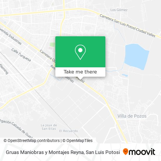 Mapa de Gruas Maniobras y Montajes Reyna