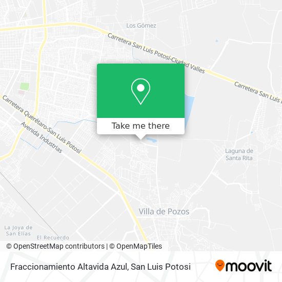 Fraccionamiento Altavida Azul map