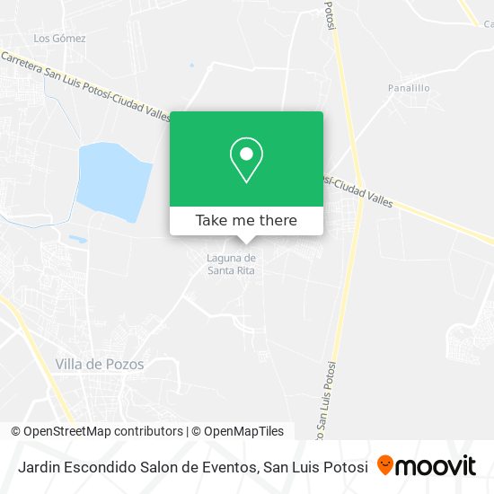 Mapa de Jardin Escondido Salon de Eventos