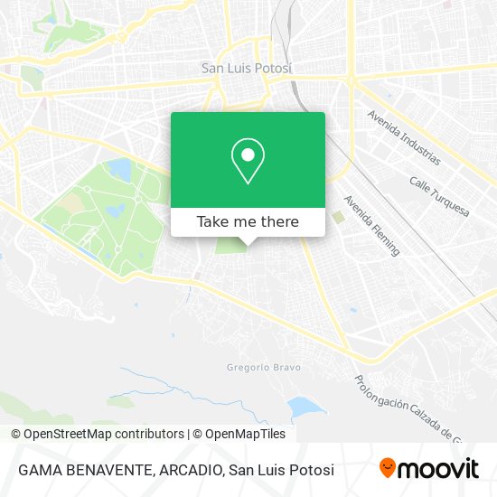 Mapa de GAMA BENAVENTE, ARCADIO
