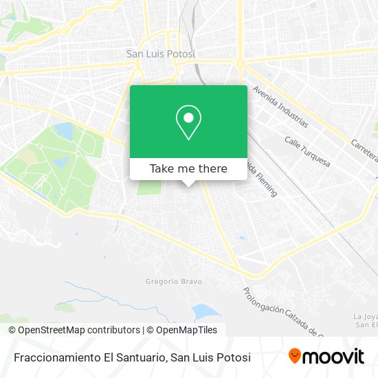 Mapa de Fraccionamiento El Santuario