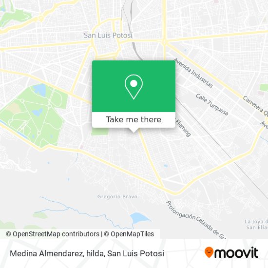 Mapa de Medina Almendarez, hilda