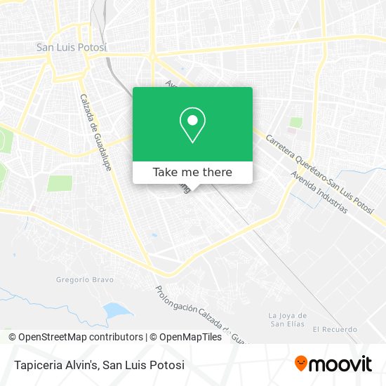 Tapiceria Alvin's map