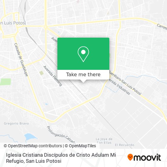 Iglesia Cristiana Discípulos de Cristo Adulam Mi Refugio map