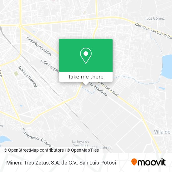 Minera Tres Zetas, S.A. de C.V. map