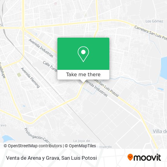 Venta de Arena y Grava map