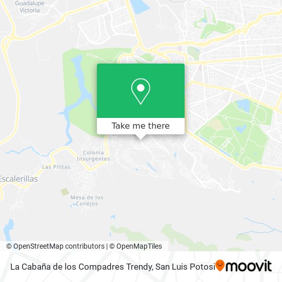 La Cabaña de los Compadres Trendy map