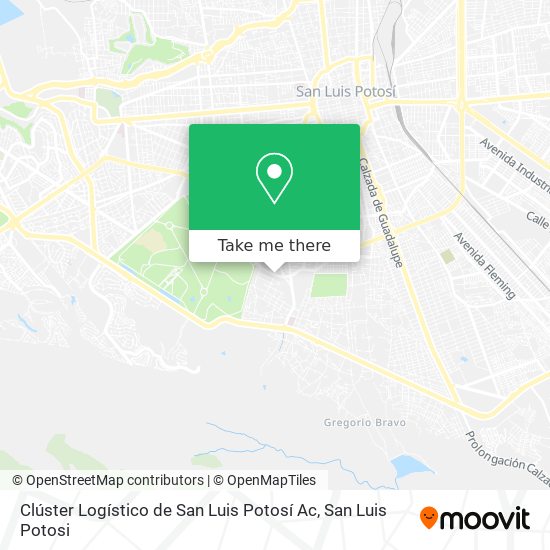 Clúster Logístico de San Luis Potosí Ac map