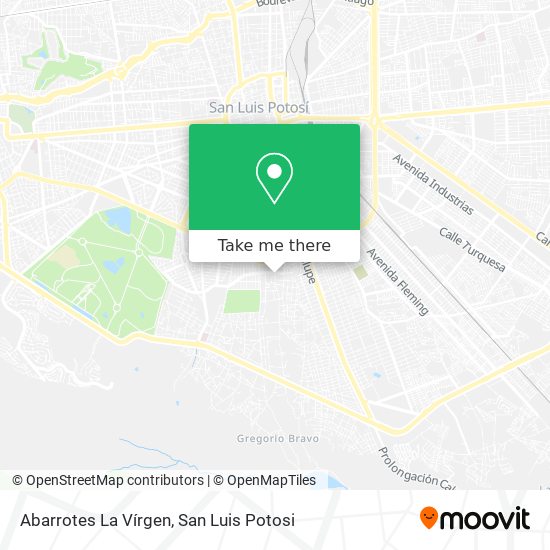 Mapa de Abarrotes La Vírgen