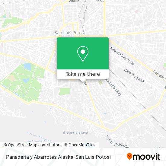 Panadería y Abarrotes Alaska map