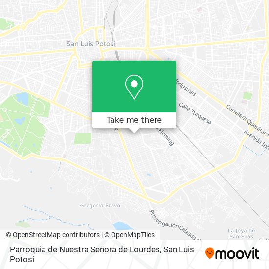 Mapa de Parroquia de Nuestra Señora de Lourdes