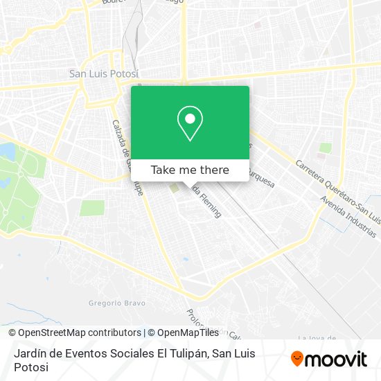 Jardín de Eventos Sociales El Tulipán map