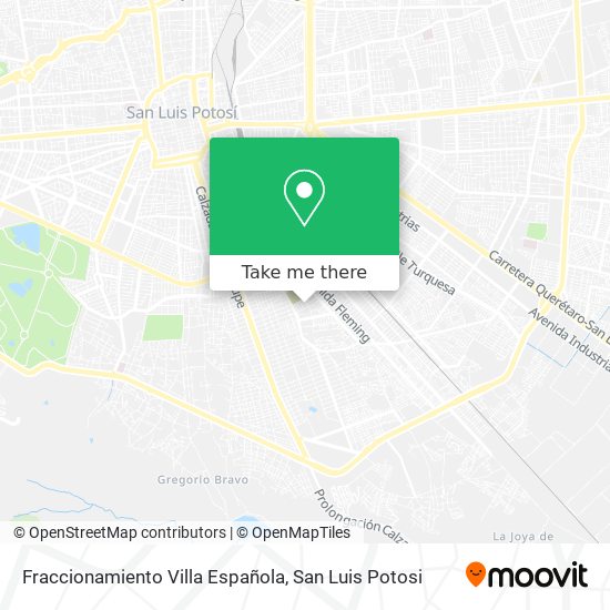 Mapa de Fraccionamiento Villa Española