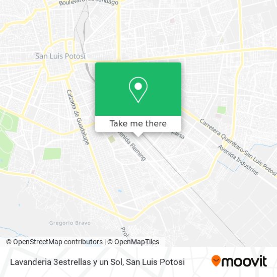 Lavanderia 3estrellas y un Sol map