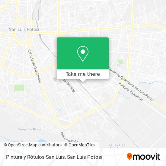 Mapa de Pintura y Rótulos San Luis