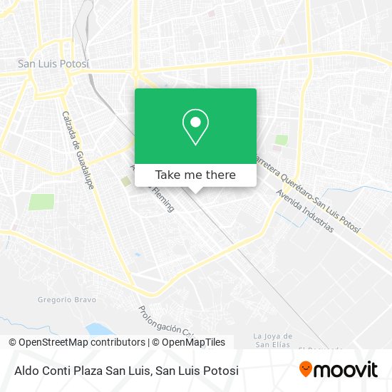 Aldo Conti Plaza San Luis map