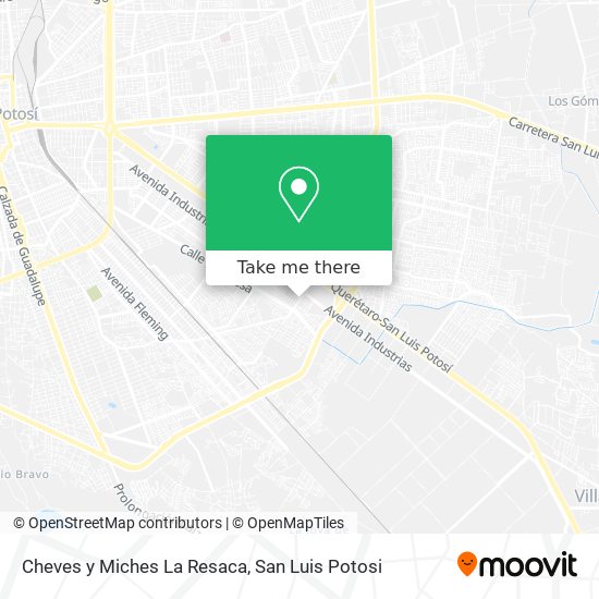 Mapa de Cheves y Miches La Resaca