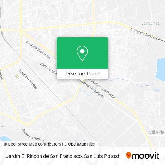 Jardín El Rincón de San Francisco map