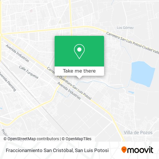 Fraccionamiento San Cristóbal map