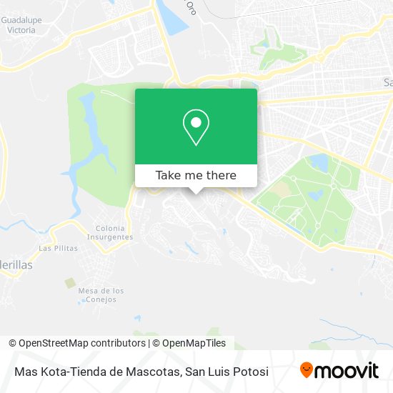 Mas Kota-Tienda de Mascotas map