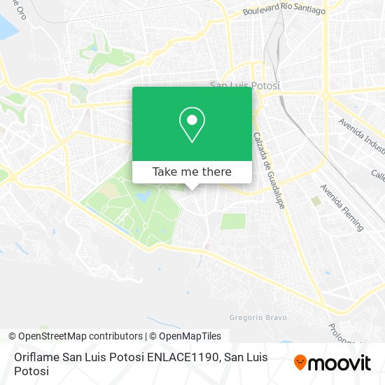 Mapa de Oriflame San Luis Potosi ENLACE1190