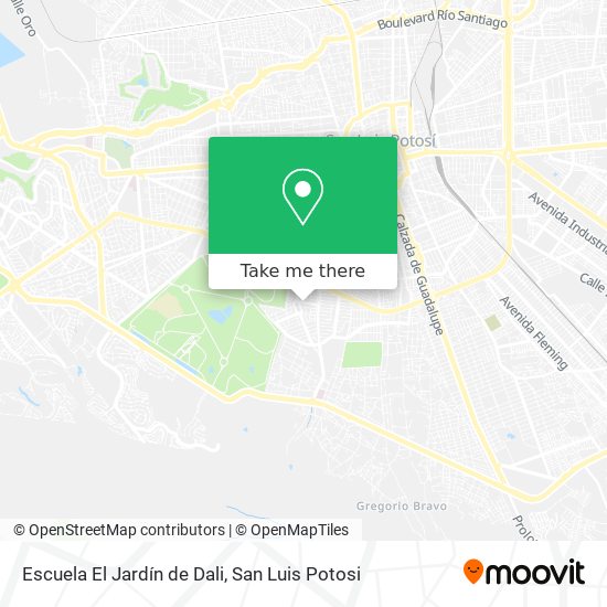 Mapa de Escuela El Jardín de Dali