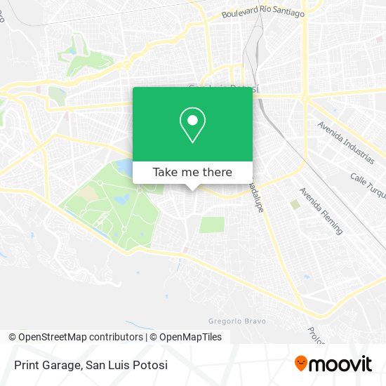 Print Garage map