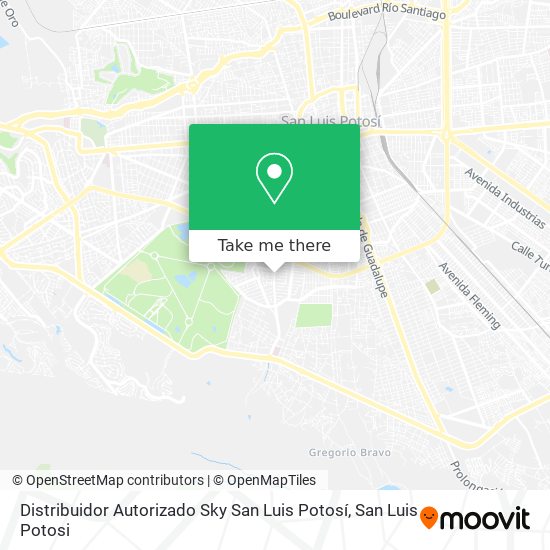 Distribuidor Autorizado Sky San Luis Potosí map