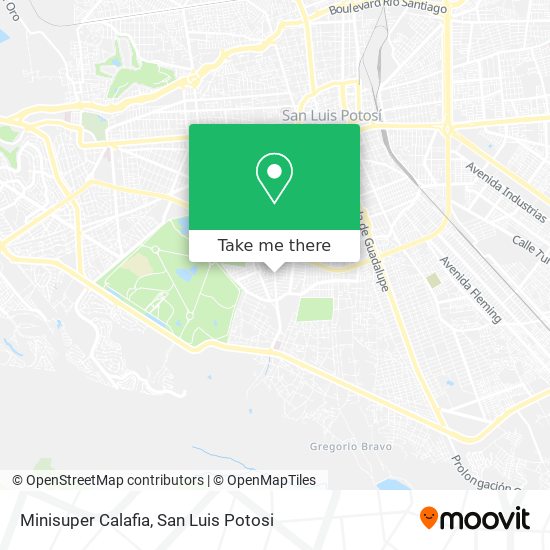 Mapa de Minisuper Calafia