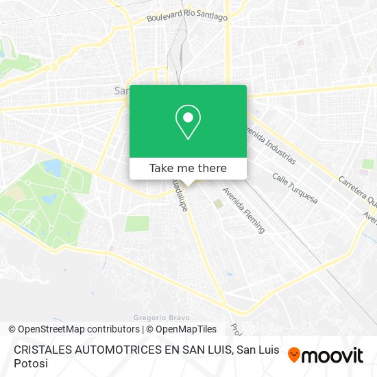 CRISTALES AUTOMOTRICES EN SAN LUIS map