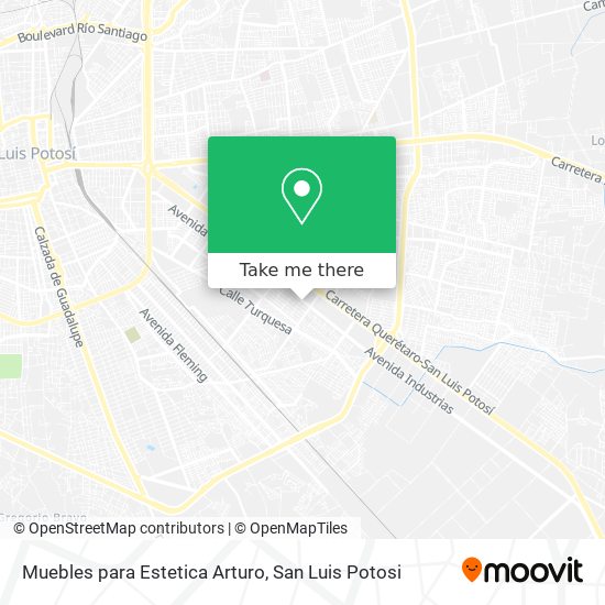 Muebles para Estetica Arturo map