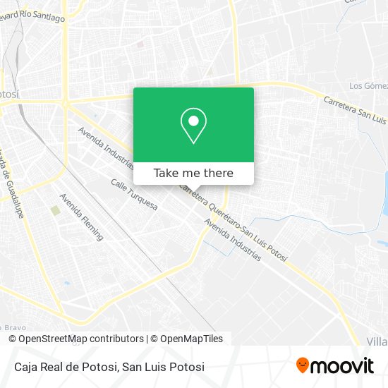 Caja Real de Potosi map