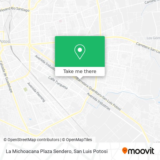 La Michoacana Plaza Sendero map