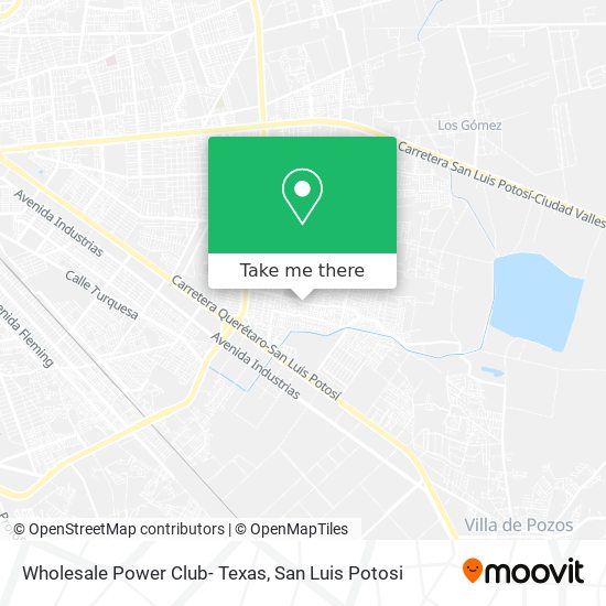 Mapa de Wholesale Power Club- Texas