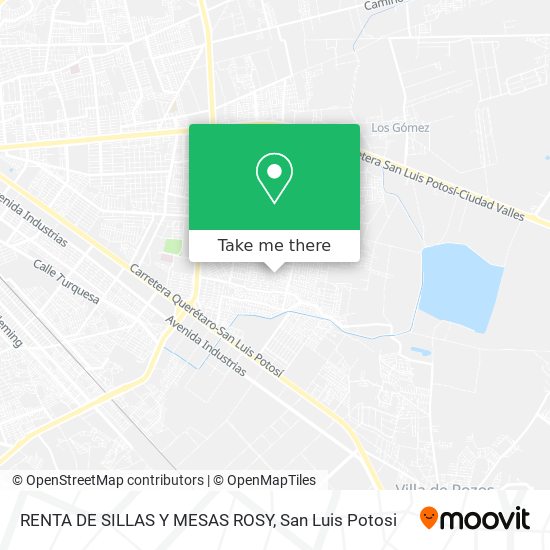 Mapa de RENTA DE SILLAS Y MESAS ROSY