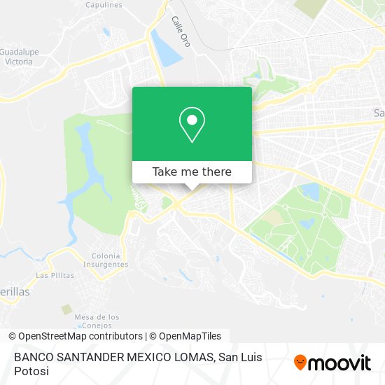 BANCO SANTANDER MEXICO LOMAS map