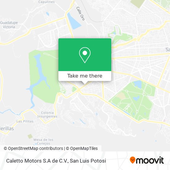 Caletto Motors S.A de C.V. map