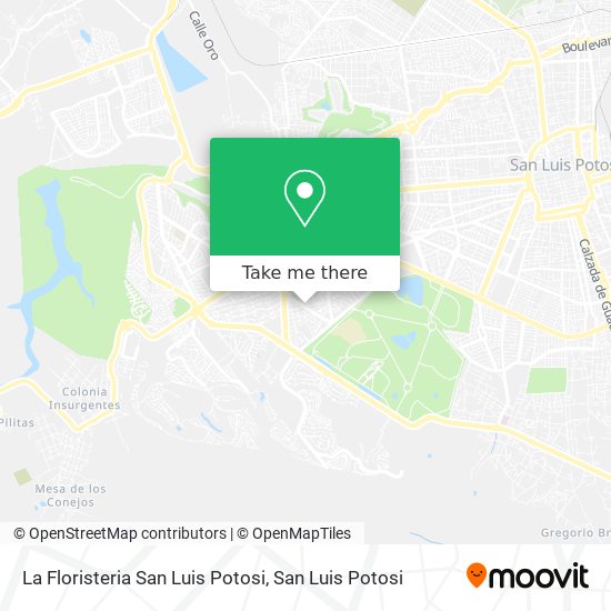 How to get to La Floristeria San Luis Potosi in San Luis Potosí by Bus?