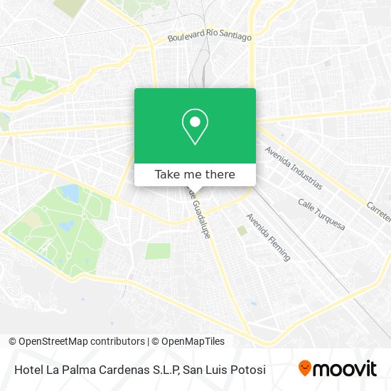 Hotel La Palma Cardenas S.L.P map