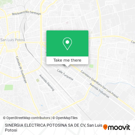 Mapa de SINERGIA ELECTRICA POTOSINA SA DE CV