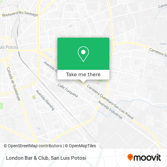 London Bar & Club map