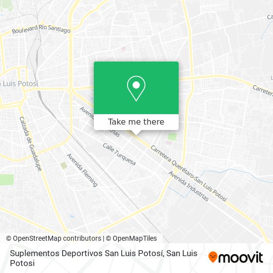 Suplementos Deportivos San Luis Potosí map