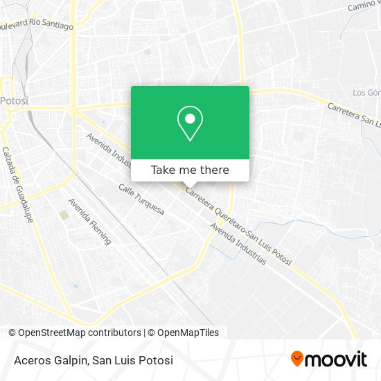 Aceros Galpin map