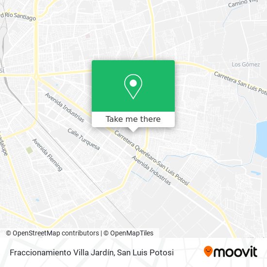 Fraccionamiento Villa Jardín map