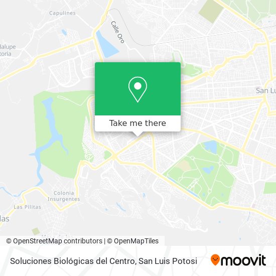 Soluciones Biológicas del Centro map