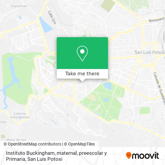 Instituto Buckingham, maternal, preescolar y Primaria map