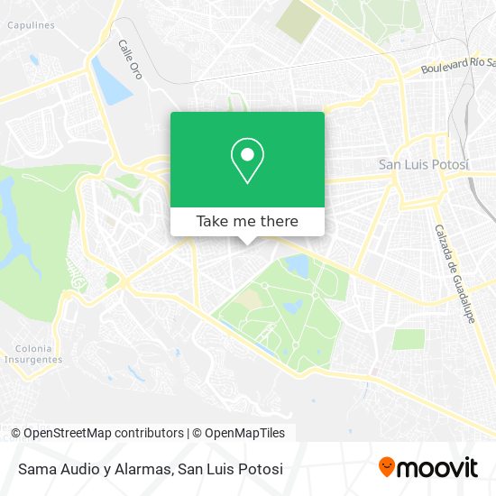 Mapa de Sama Audio y Alarmas