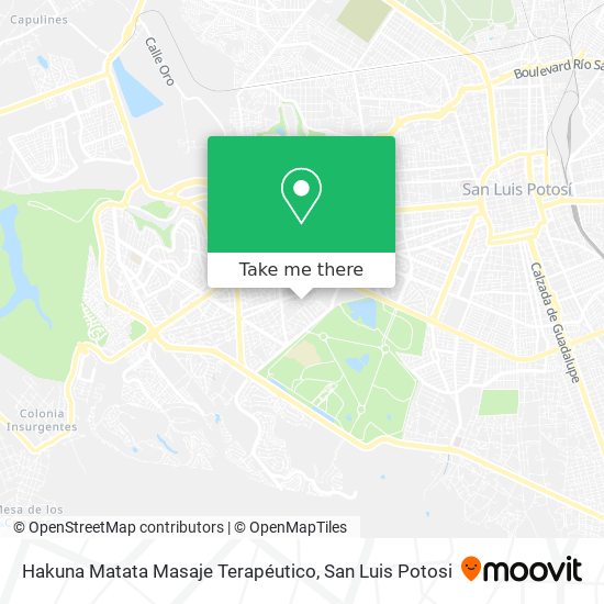 Mapa de Hakuna Matata Masaje Terapéutico