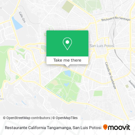 Restaurante California Tangamanga map